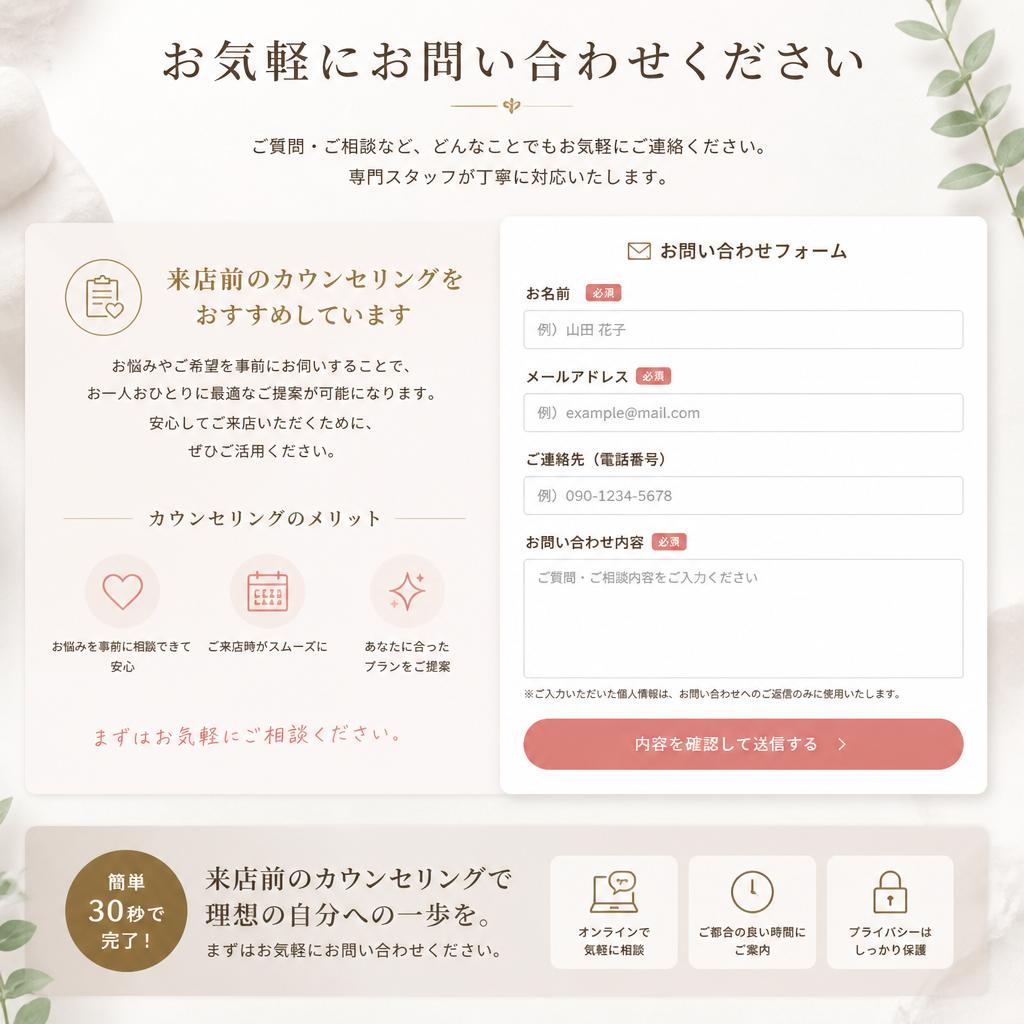 7. お問い合わせ・予約
